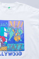 Hollywood Blues & Jazz T-Shirt (Single Stitch)