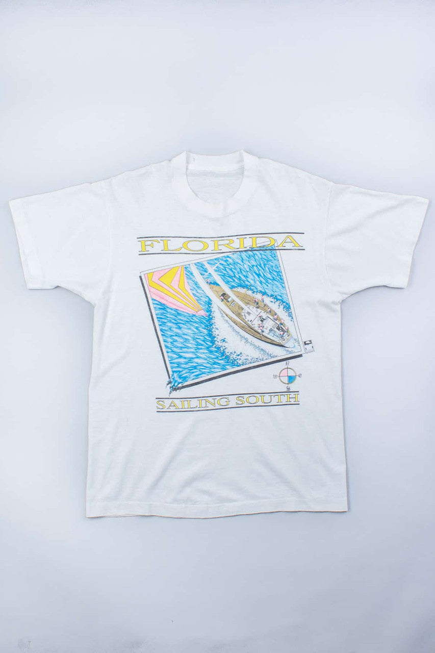 Sailing South Vintage T-Shirt (Single Stitch)