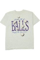 Vintage Golf Balls Phrase Single Stitch T-Shirt