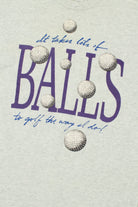 Vintage Golf Balls Phrase Single Stitch T-Shirt