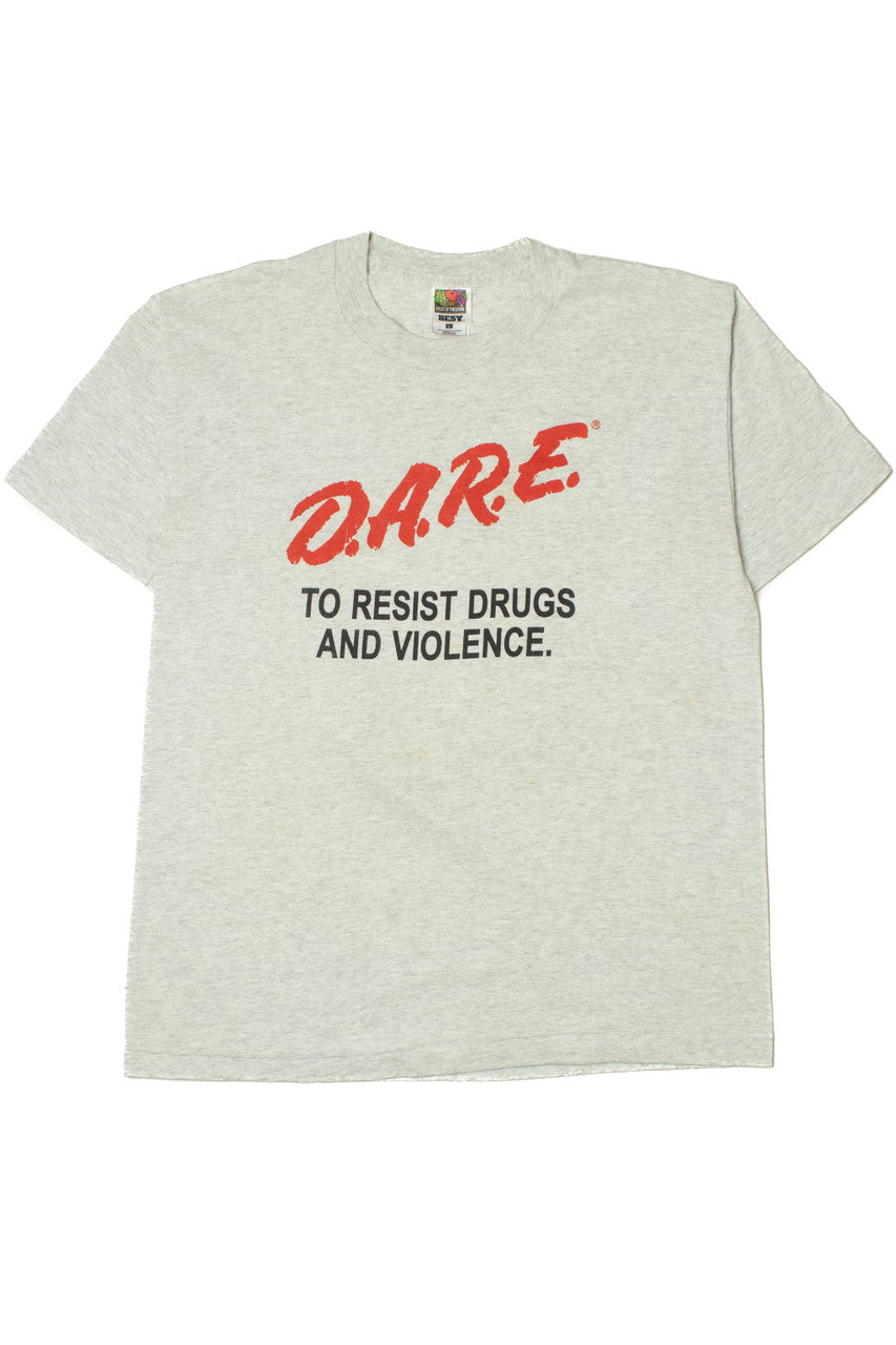 Vintage "D.A.R.E. To Resist Drugs And Violence" Single Stitch T-Shirt