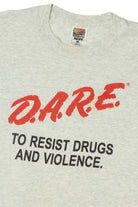 Vintage "D.A.R.E. To Resist Drugs And Violence" Single Stitch T-Shirt