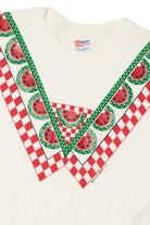 Vintage Watermelon Collar Graphic T-Shirt