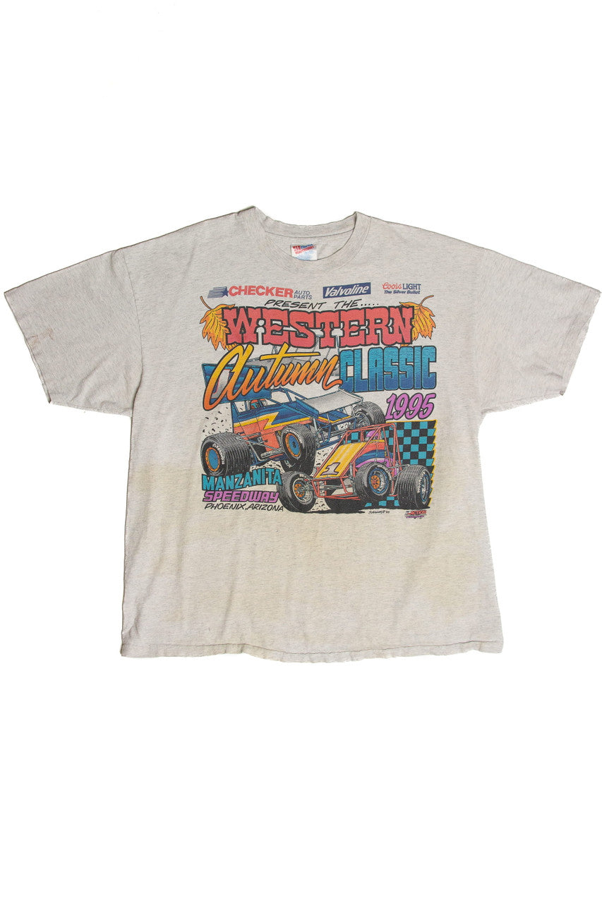 Vintage Manzanita Speedway Western Autumn Classic 1995 Race T-Shirt