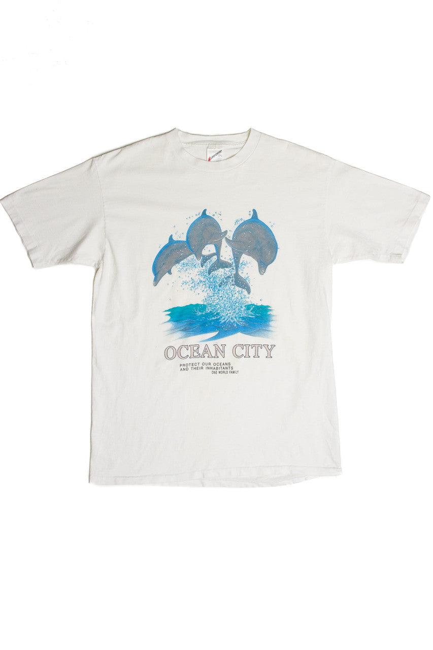 Vintage Ocean City One World Family T-Shirt