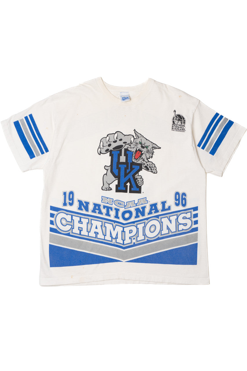 Vintage 1996 University of Kentucky Wildcats NCAA National Champions T-Shirt