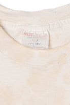 Vintage "Will Play For Budweiser" Football Beige Tie-Dye T-Shirt