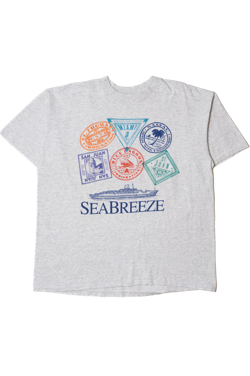 Vintage "Seabreeze" Miami San Juan St. John Travel Cruise Ship T-Shirt