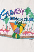 Vintage 1986 "Gumby Beach Club" Boombox Beach Party T-Shirt