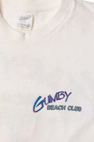 Vintage 1986 "Gumby Beach Club" Boombox Beach Party T-Shirt