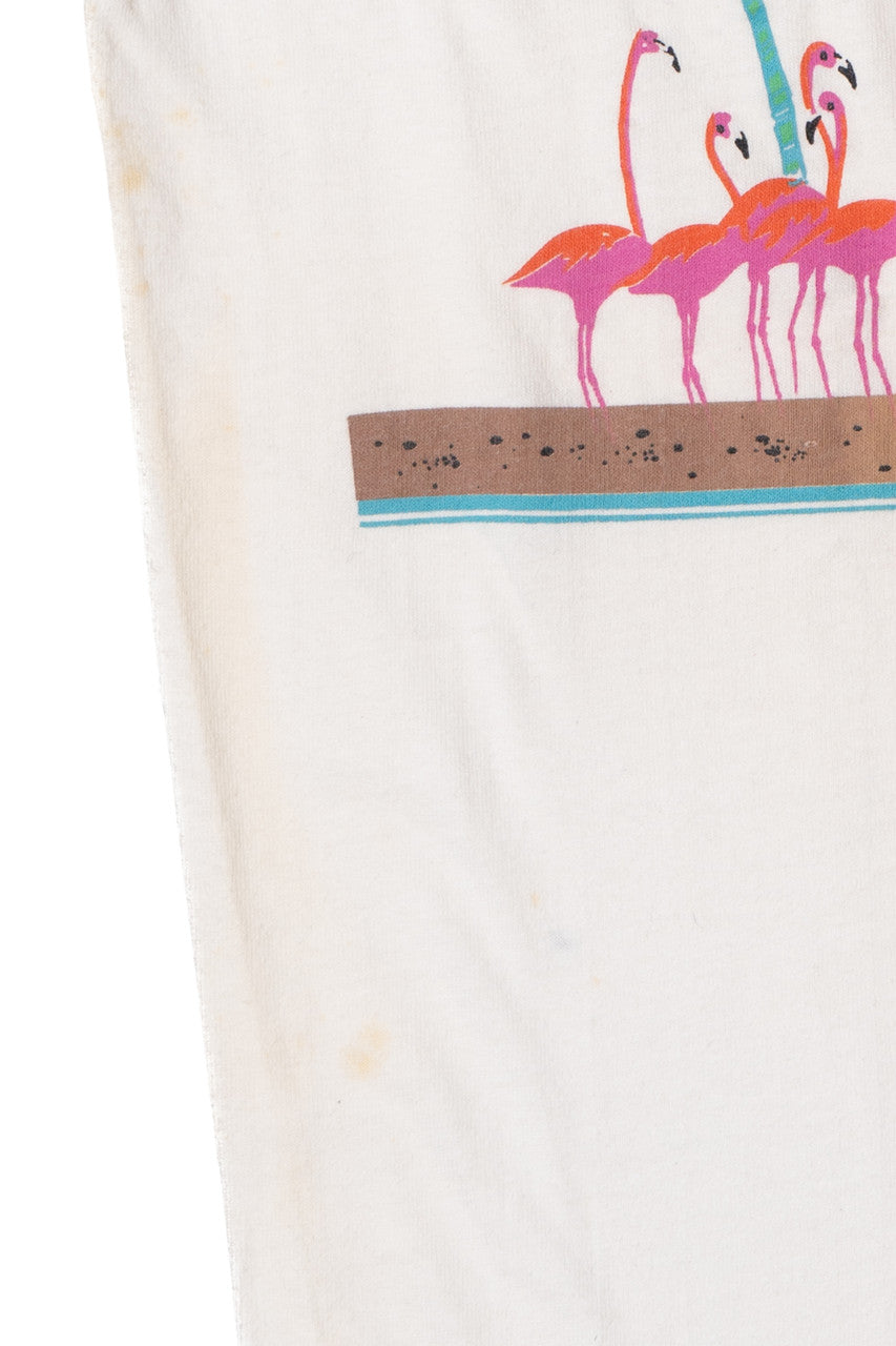 Vintage 1986 "Gumby Beach Club" Boombox Beach Party T-Shirt