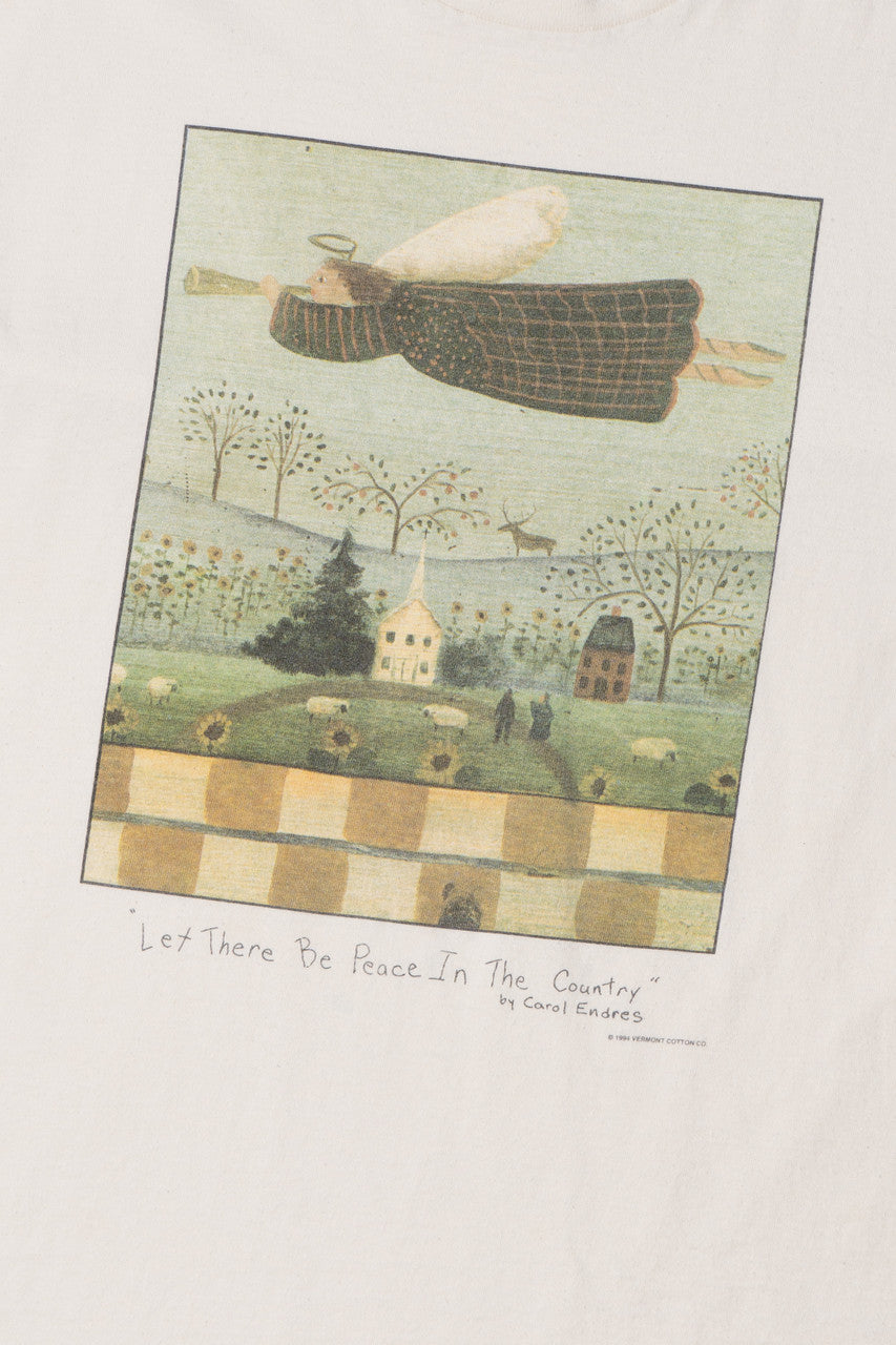 Vintage 1994 "Let There Be Peace In The Country" Angel T-Shirt