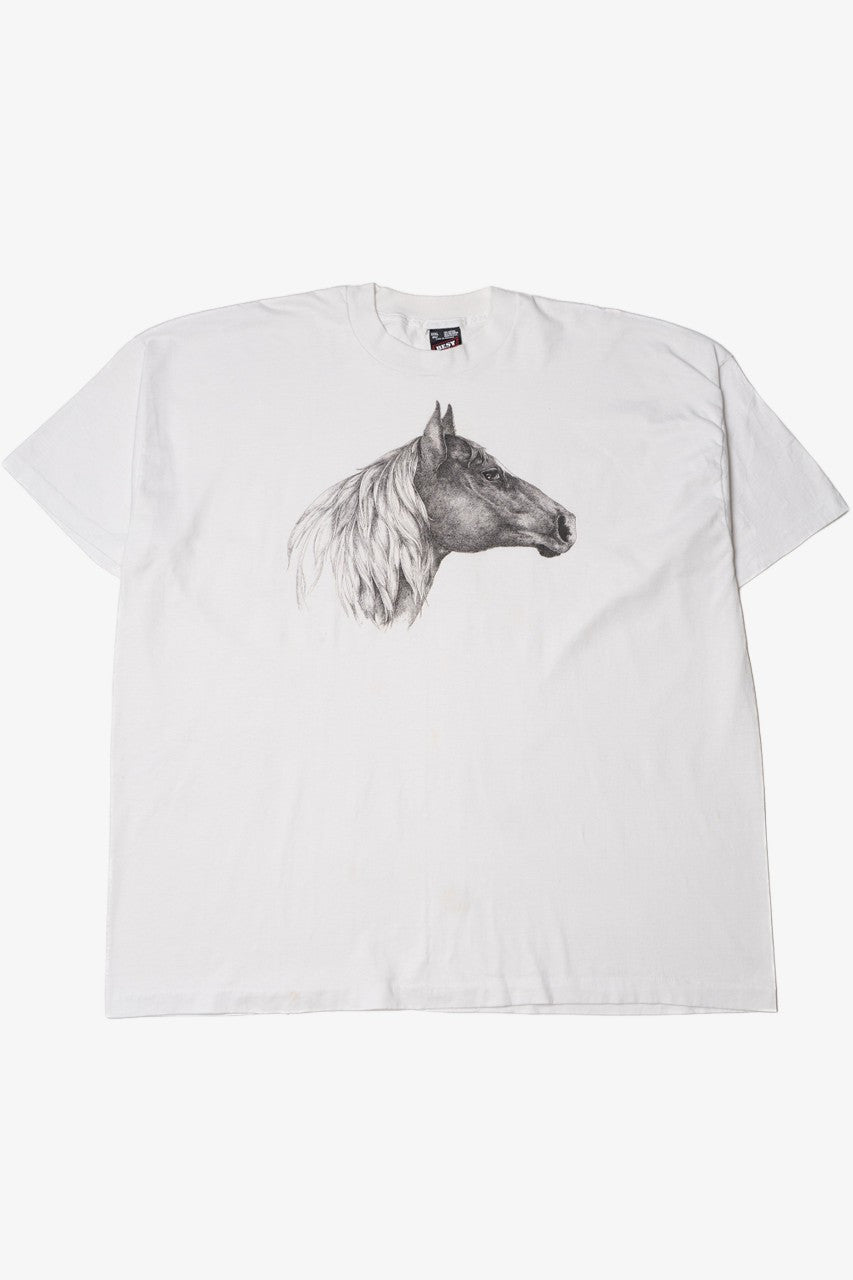Vintage Horse Illustration Single Stitch T-Shirt