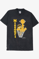 Vintage Distressed Garfield Missouri Basketball Single Stitch T-Shirt