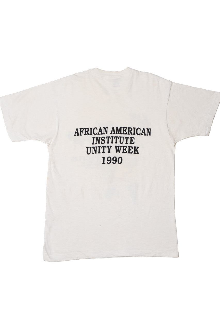 Vintage 1990 Distressed "One People" African American Institute Unity Week T-Shirt
