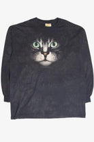 Recycled Black Cat Long Sleeve T-Shirt