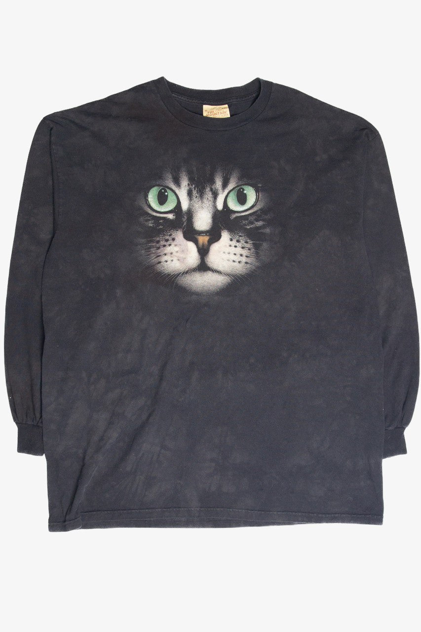Recycled Black Cat Long Sleeve T-Shirt