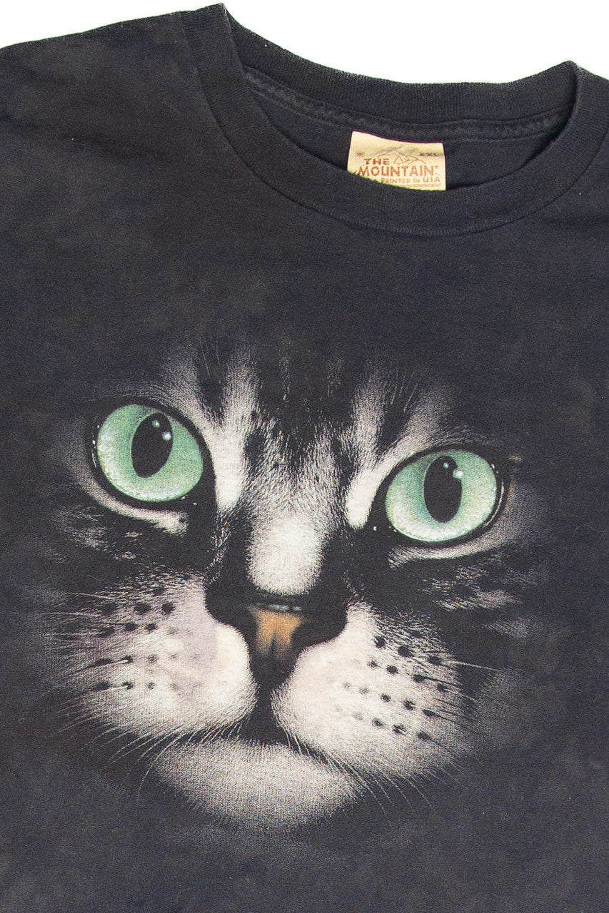 Recycled Black Cat Long Sleeve T-Shirt