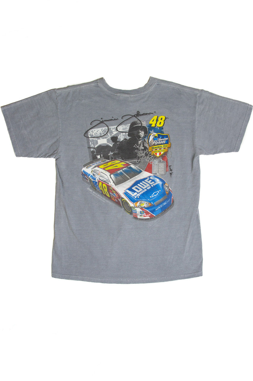 Recycled Jimmie Johnson Memorial Day 2007 T-Shirt