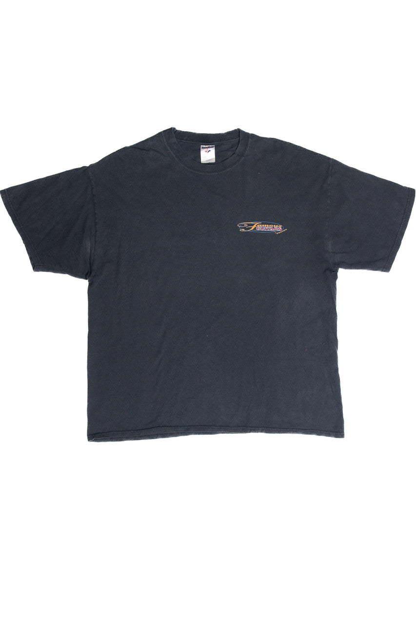 Vintage Distressed Famous Guitars Graphic T-Shirt