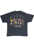 Vintage Distressed Famous Guitars Graphic T-Shirt