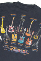 Vintage Distressed Famous Guitars Graphic T-Shirt