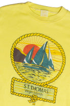 Vintage St. Thomas Virgin Islands Yellow T-Shirt