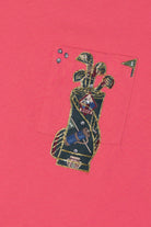 Vintage DIY Golf Applique Eddie Bauer Pocket T-Shirt