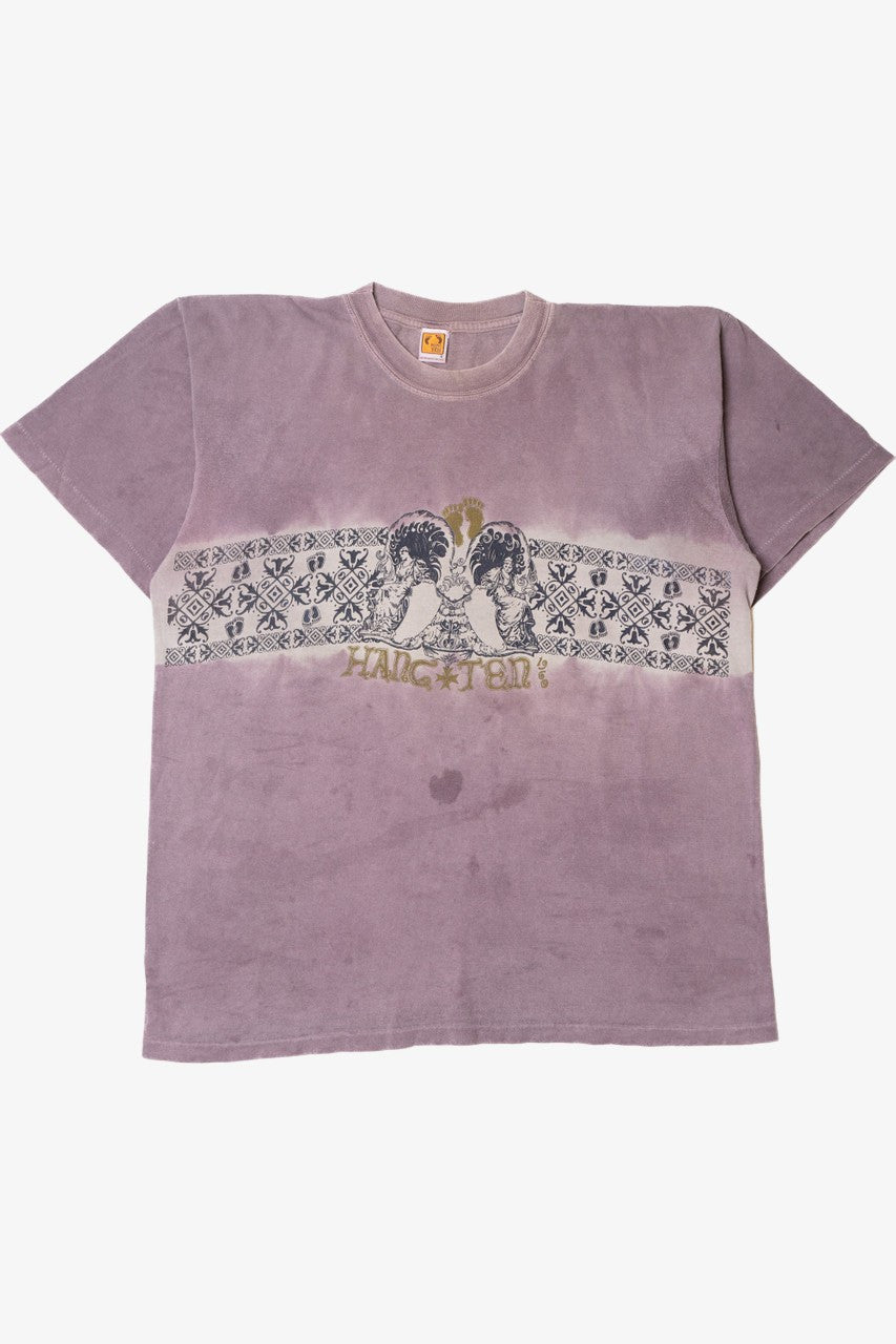 Vintage Distressed "Hang Ten" Wraparound Print T-Shirt