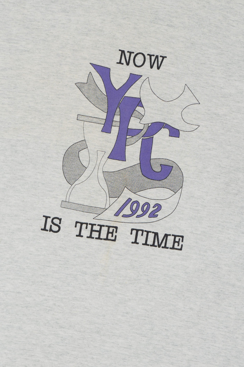 Vintage 1992 "Now Is The Time" YPC Steering Committee Long Sleeve T-Shirt 10249