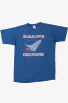Vintage "McAuliffe Challengers" NASA Space Shuttle T-Shirt