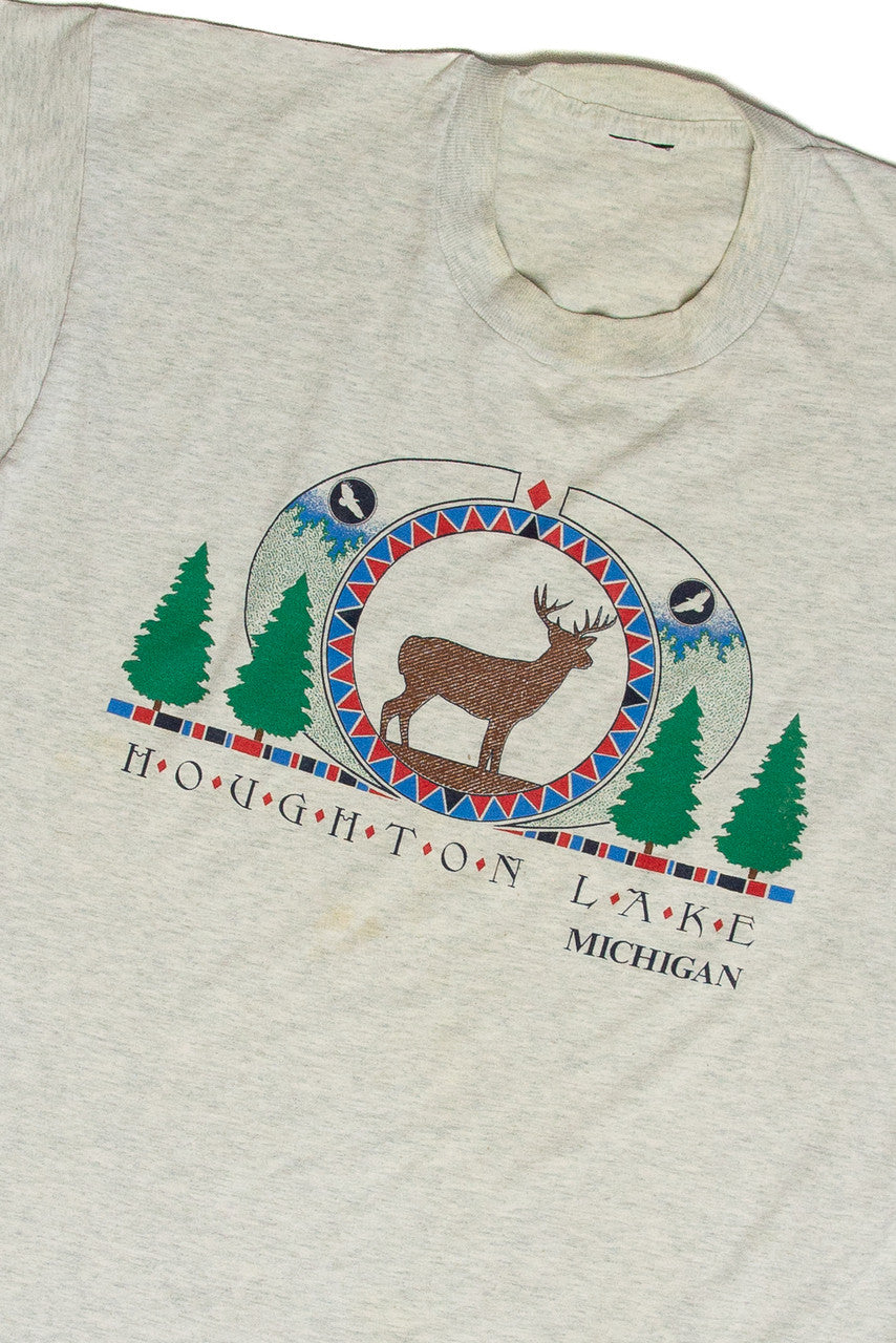 Vintage Houghton Lake Michigan T-Shirt