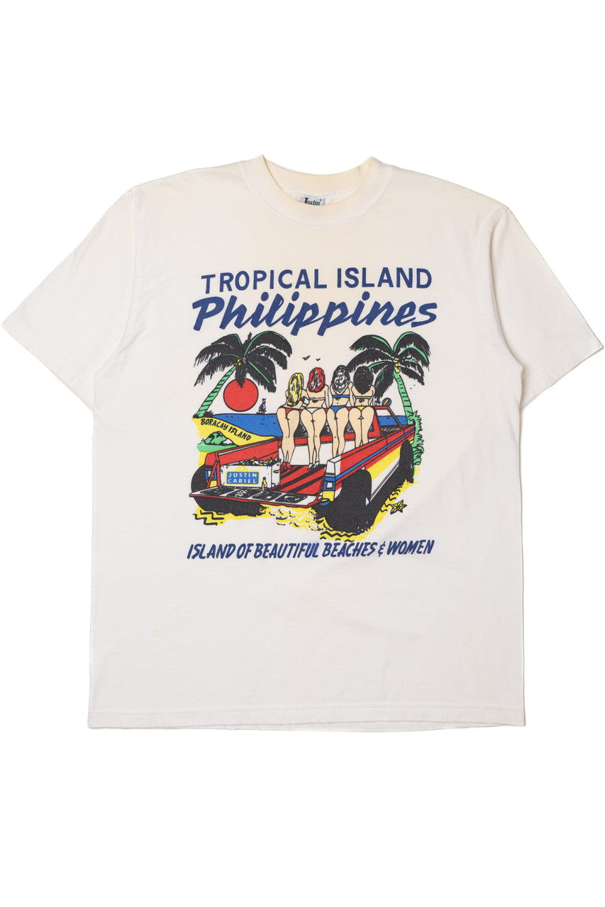 Vintage Philippines "Island Of Beautiful Beaches & Women" T-Shirt