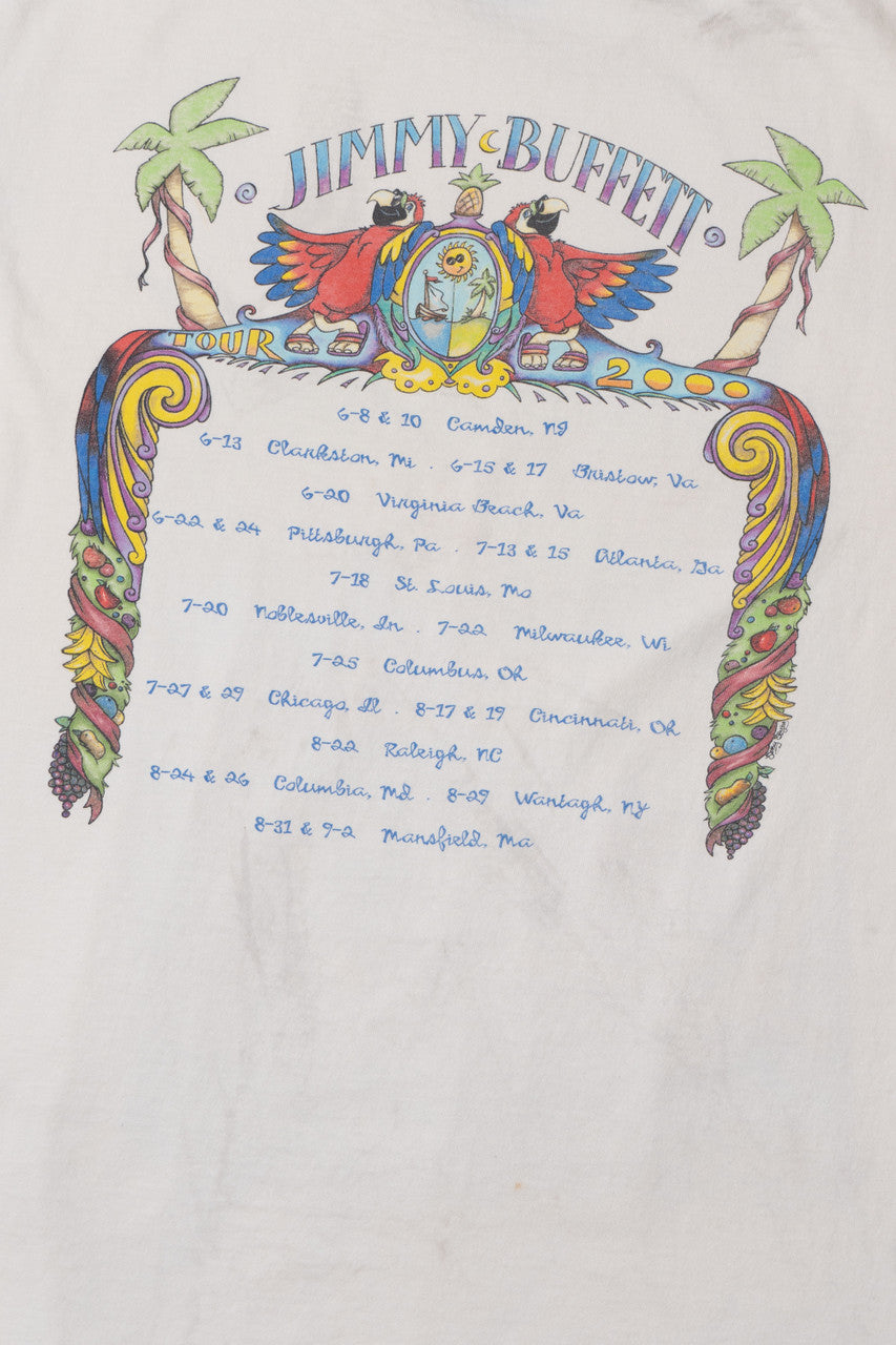 Vintage 2000 Y2K Jimmy Buffett Tour T-Shirt