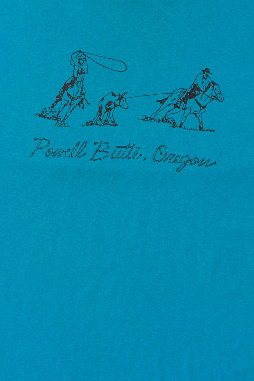 Vintage "Powell Butte, Oregon" Cattle Ranchers Lasso T-Shirt