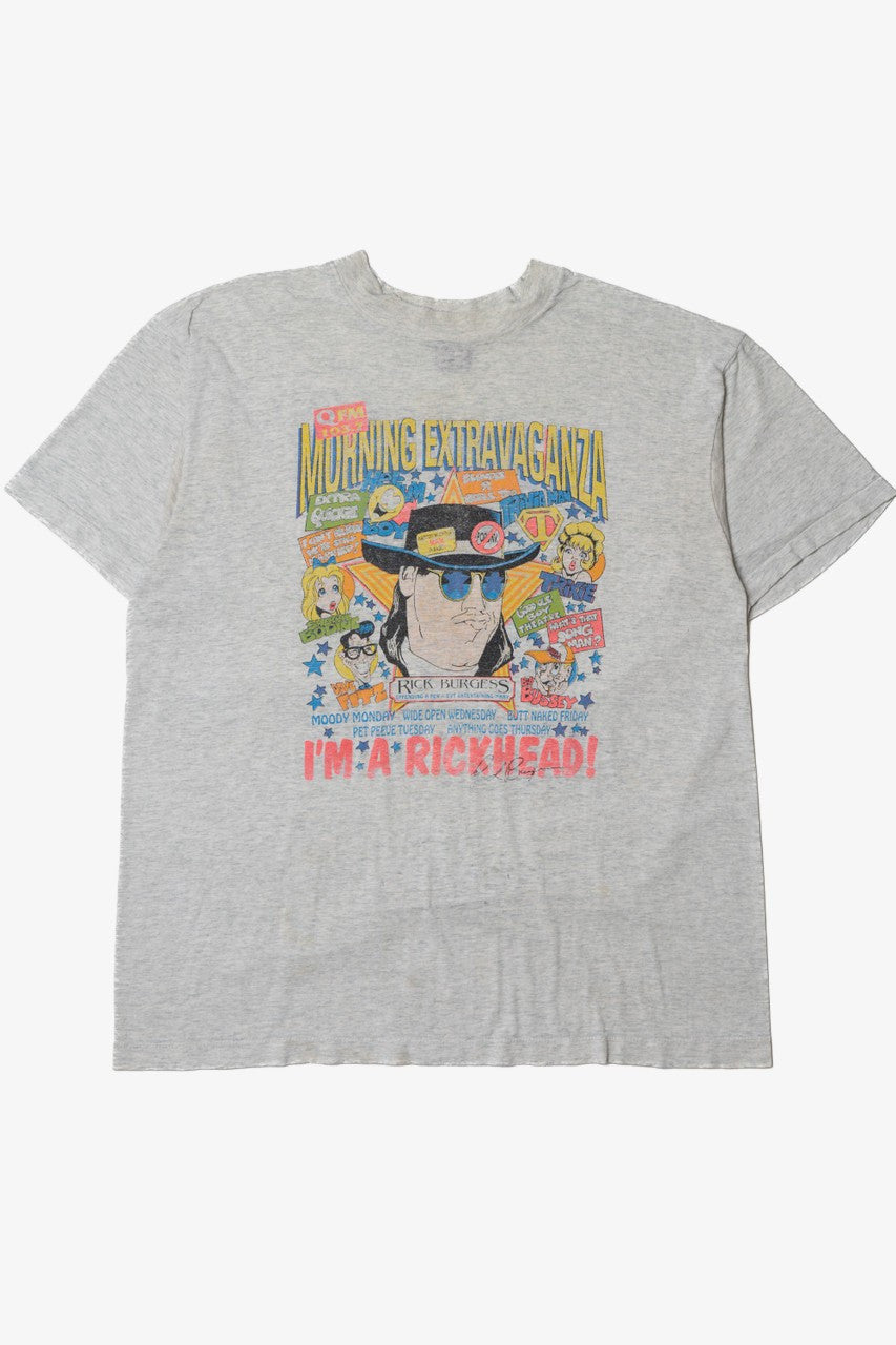 Vintage 103.7 Q FM Radio "I'm A Rickhead!" T-Shirt