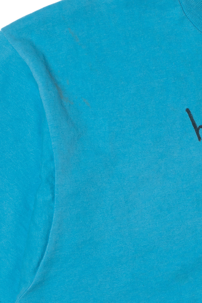 Vintage "Hold Your Temper Hug Your Child" Child Abuse Hotline T-Shirt