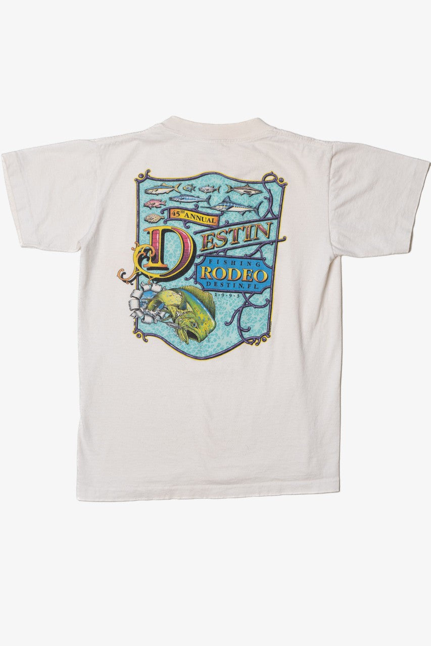 Vintage 1993 "Destin Fishing Rodeo" Pocket T-Shirt