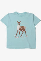 Vintage 1985 "Grand Rapids, MN" Doe Eyed Fawn Embossed Print T-Shirt