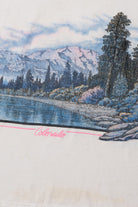 Vintage 1991 Distressed "Colorado" Mountain View Wraparound Print T-Shirt