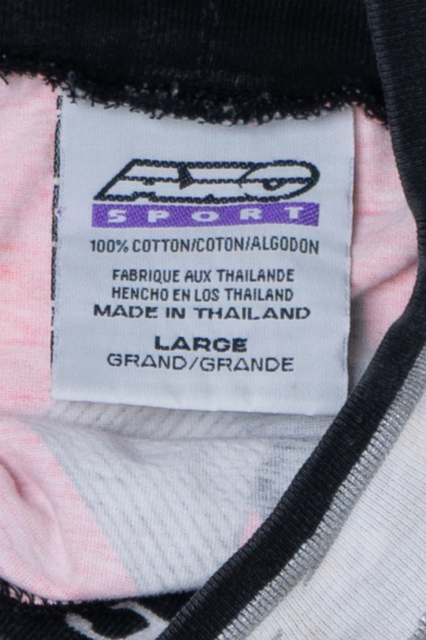Vintage 1997 Motocross AXO Sport Padded Elbow Long Sleeve T-Shirt
