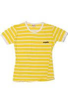 Vintage "Acapulco" Yellow & White Striped Ringer T-Shirt