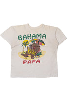 Vintage Distressed "Bahama Papa" Dog On The Beach T-Shirt