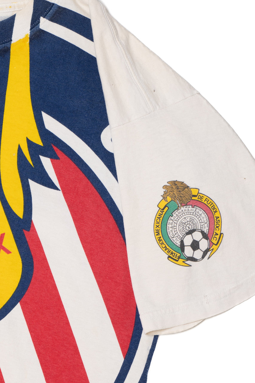 Vintage Club Deportivo Guadalajara Futbol All Over Print T-Shirt