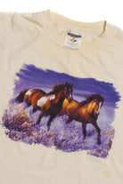 Vintage Pair of Running Horses Graphic T-Shirt (2000s)