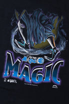 Vintage Orlando Magic NBA Basketball Sorcerer Front/Back Print T-Shirt (1990s)