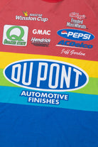 Vintage Jeff Gordon NASCAR Dupont #24 Striped Rainbow T-Shirt (1990s)