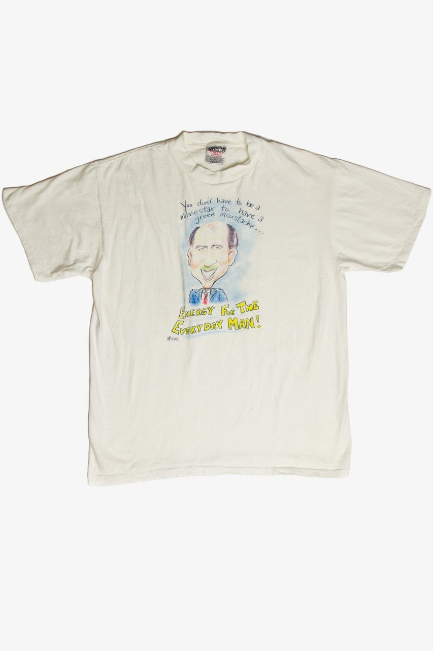 Vintage Green Moustache T-Shirt