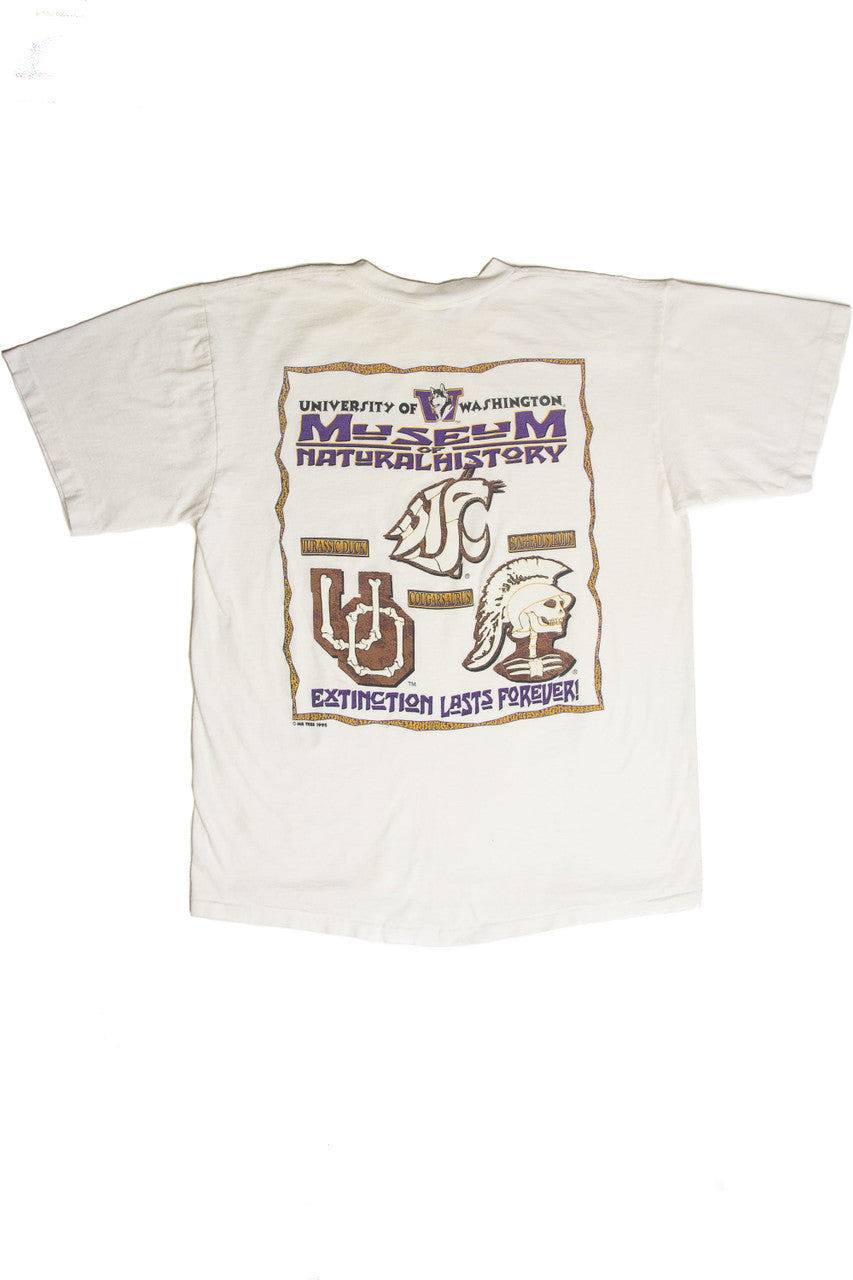 Vintage University Of Washington Extinction Lasts Forever T-Shirt (1995)