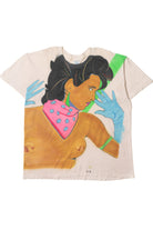 Vintage Hand Drawn & Air Brushed Portrait T-Shirt